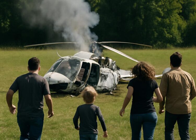 Un hélicoptère se crash avec quatre passagers, dont un enfant : le pilote était sans licence.