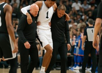 NBA : Victor Wembanyama blessé, les Spurs s'inclinent lors d'une mauvaise soirée.