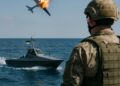 Conflit ukrainien : un drone Magura abat un Shahed russe, un succès naval.