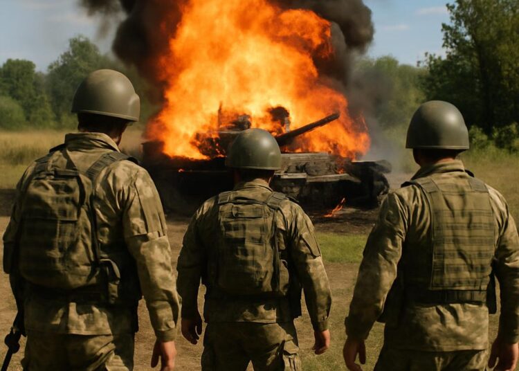 Trois soldats perdent la vie lors d'une explosion dans un char militaire.