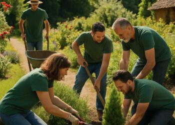 5 visuels qui illustrent l'ambiance de l'émission 'Les As du Jardin'