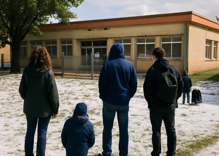Une école fermée suite à un violent orage de grêle près de Toulouse