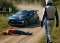 Un pilote de rallye disqualifié après avoir heurté une femme sur la route.