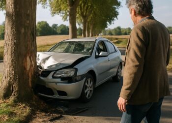 Un homme de cinquante ans, ivre, percute un platane sur une route gersoise.