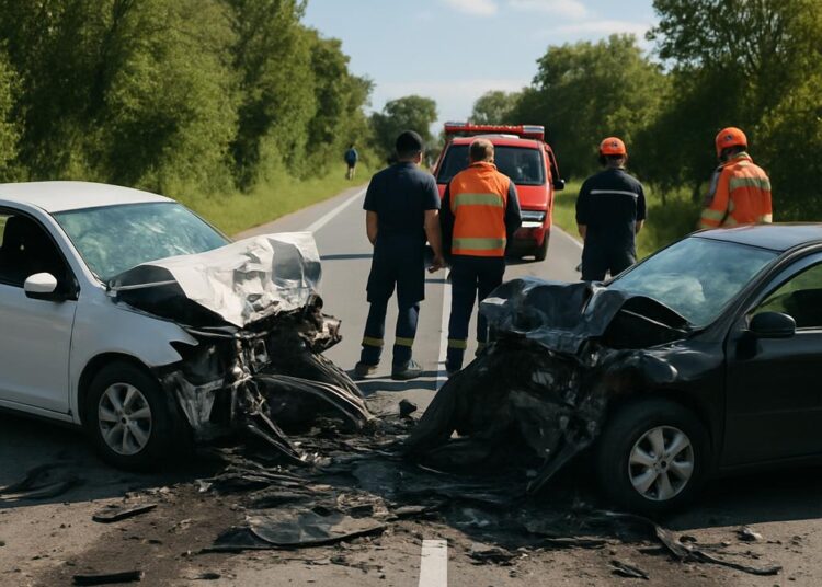 Trois passagers perdent la vie dans un choc violent avec un autre véhicule.