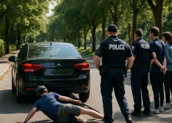 Un cycliste traîné par une voiture : un jeune conducteur de 21 ans en garde à vue.