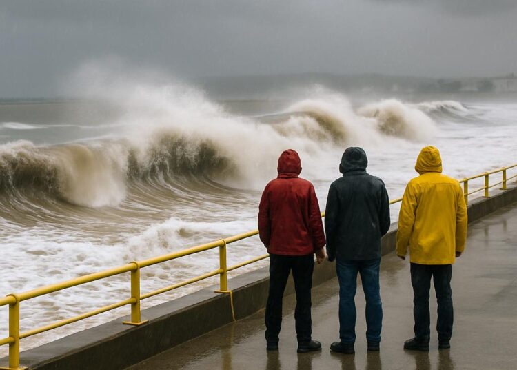 Vigilance jaune pour le Gard et l'Hérault : vagues de 2,5 m et intempéries.