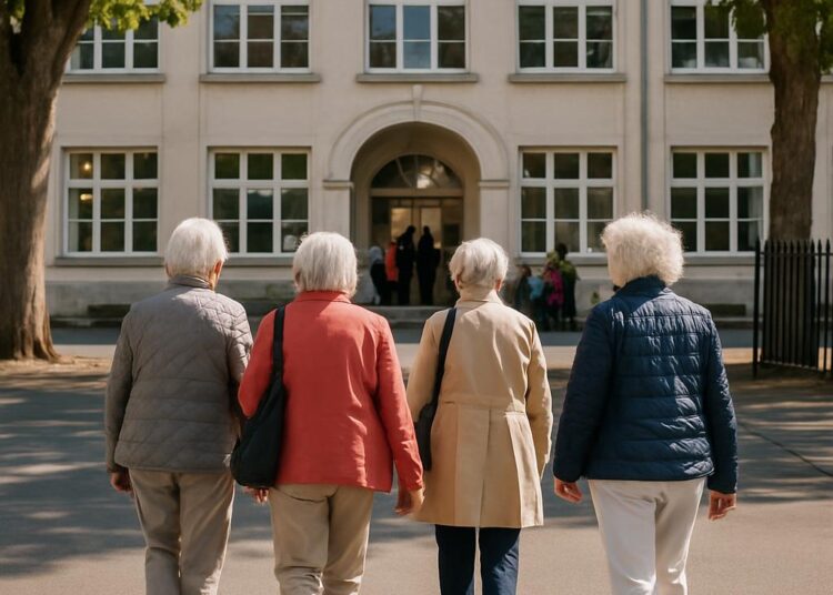 Elles retournent à leur ancienne école à Tarbes après plus de 60 ans.