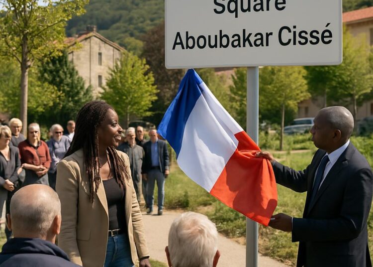 Inauguration du square dédié à Aboubakar Cissé à La Grand-Combe en photos