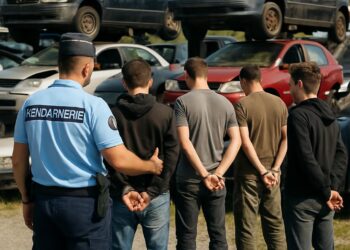 Quatre individus arrêtés par les gendarmes pour vol dans une casse.