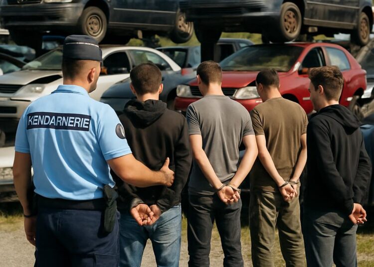 Quatre individus arrêtés par les gendarmes pour vol dans une casse.