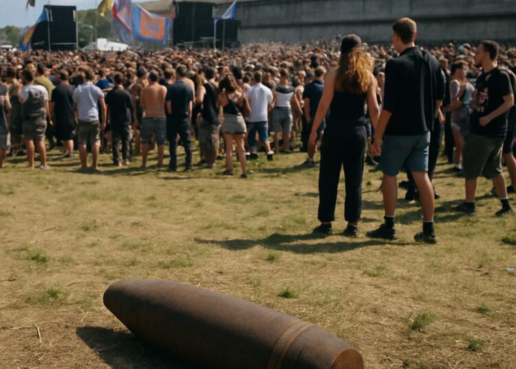 Un obus retrouvé et 40 000 fêtards présents : bilan du deuxième jour de la rave sur un site militaire risqué.