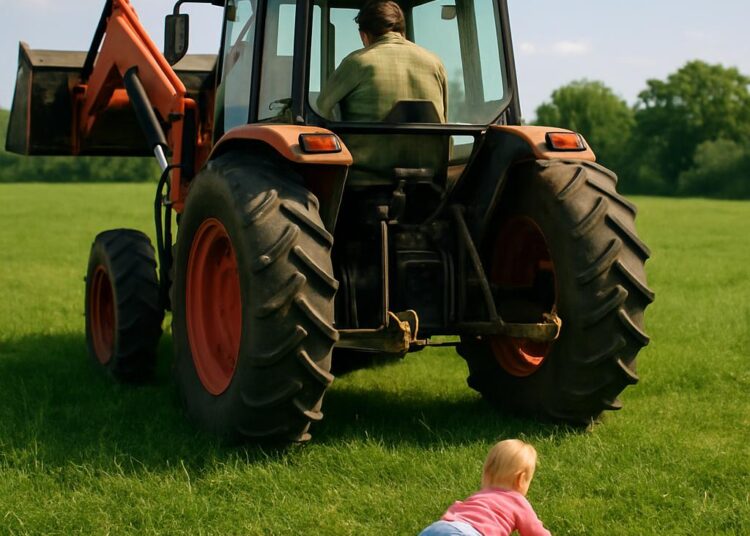 Un agriculteur heurte sa fille de 18 mois en manœuvrant dans un pré.