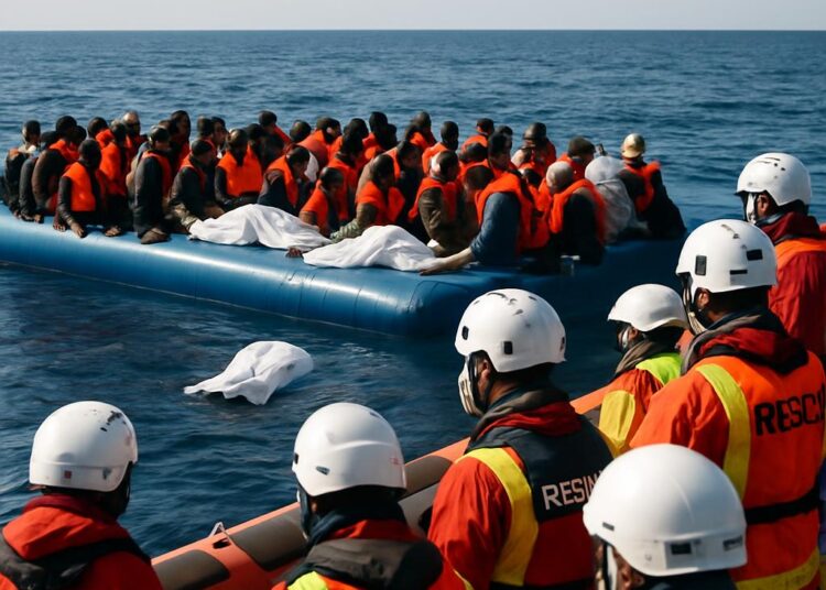 Deux femmes décédées dans un bateau de 82 migrants, 17 blessés secourus.