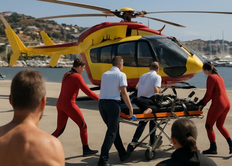 Plongée à Cannes : un blessé transporté par hélicoptère vers un caisson hyperbare.