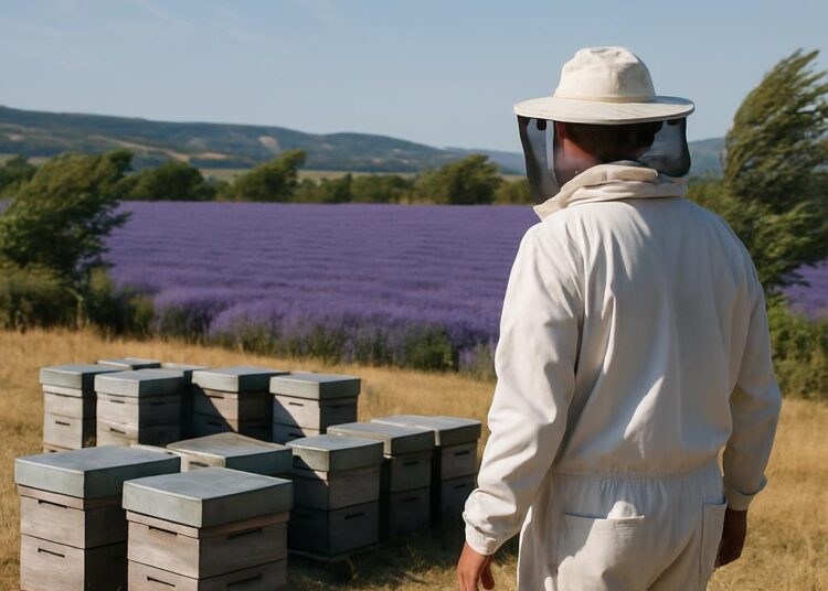 Cette année, le miel de romarin en Provence sera absent à cause du mistral.