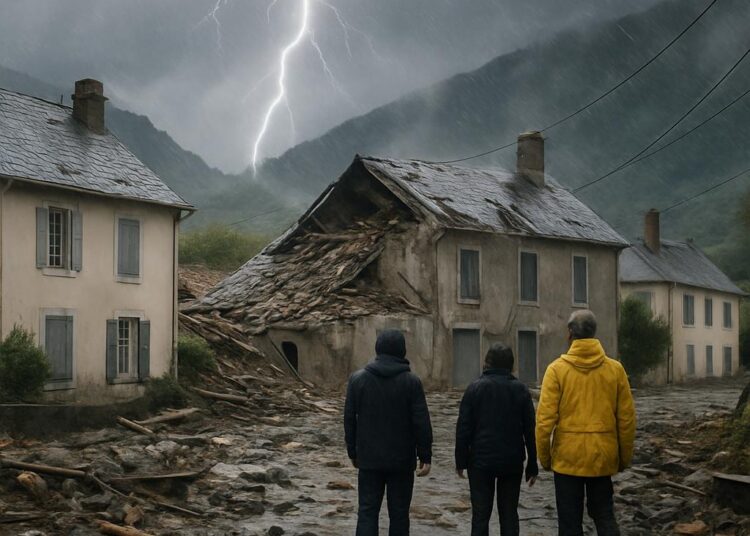 Un orage intense frappe cette commune des Hautes-Pyrénées, causant ravages.