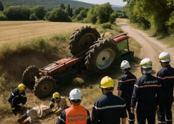 Un conducteur de tracteur perd la vie après une chute dans le Gard.