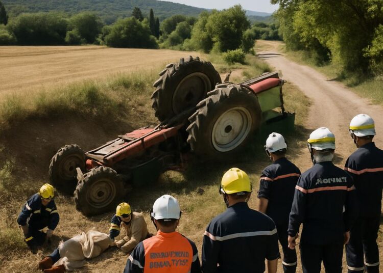 Un conducteur de tracteur perd la vie après une chute dans le Gard.