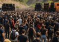 Des interpellations parmi 20 000 fêtards : la rave continue sur un site risqué.