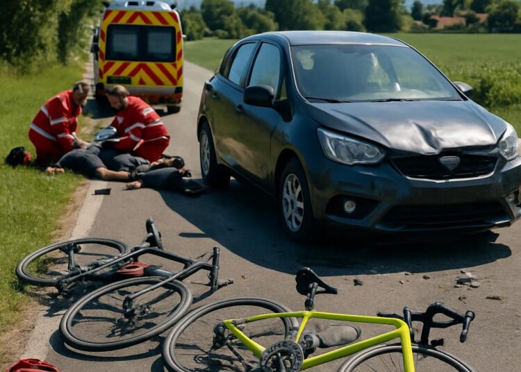 Un conducteur heurte deux cyclistes près de Tarbes : état critique.