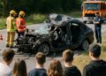 Accident mortel de voiture : cinq jeunes de 17 à 20 ans perdent la vie.