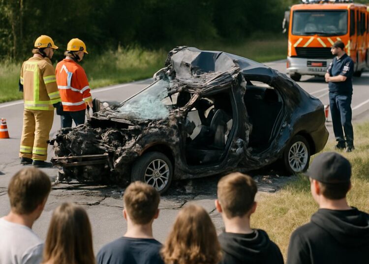 Accident mortel de voiture : cinq jeunes de 17 à 20 ans perdent la vie.