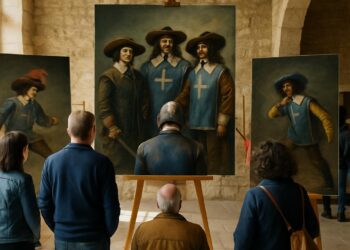 Exposition artistique : les trois mousquetaires envahissent le château de Monsempron