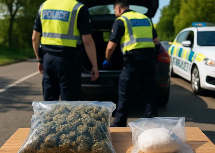 Trois cents grammes de cannabis et quatre-vingt-dix grammes de cocaïne interceptés lors d'un contrôle routier.