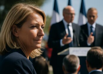 La présidente des LR des Bouches-du-Rhône, Laure-Agnès Caradec, se tourne vers l'extrême droite et Eric Ciotti.