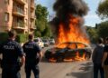 Tirs dans le quartier des Moulins à Nice : voiture incendiée à Roquefort-les-Pins
