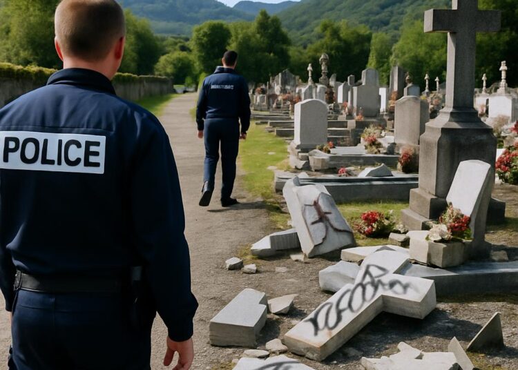 Le cimetière d'Omex près de Lourdes vandalisé, une enquête en cours.