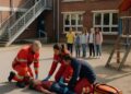 Un enfant de 7 ans se blesse gravement en tombant de 3 mètres à l'école.