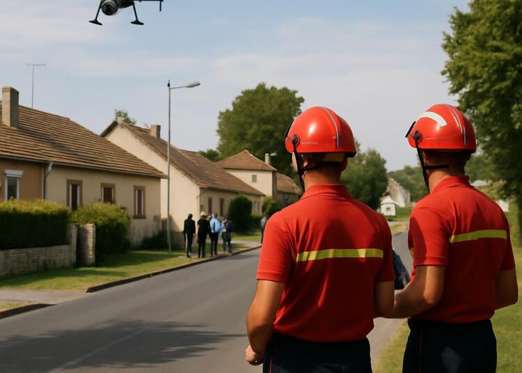Alerte dans une commune voisine après une nouvelle apparition du cobra, les pompiers utilisent des drones.