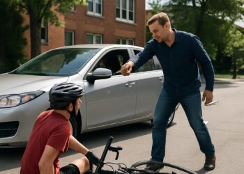 Un automobiliste accusé d'avoir percuté un cycliste après une dispute.