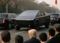Un véhicule énigmatique a fait son apparition dans le cortège de Trump en Chine.