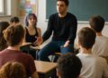 Xavier Dolan s'exprime librement sur la culture queer avec des lycéens.