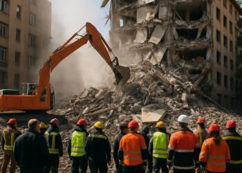 Effondrement nocturne d'un immeuble de 9 niveaux : 4 victimes et 17 disparus.