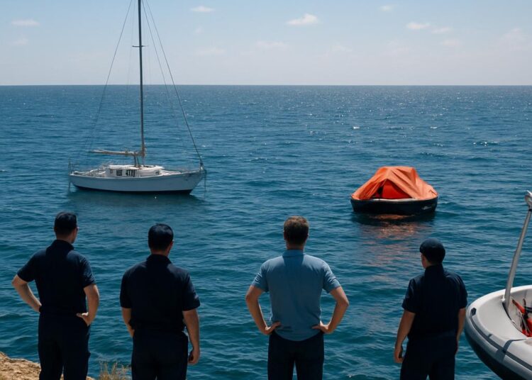 Deux Français disparaissent en mer, leur bateau et radeau vides retrouvés.