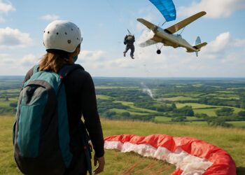 Une parapentiste échappe à la mort après une collision aérienne.