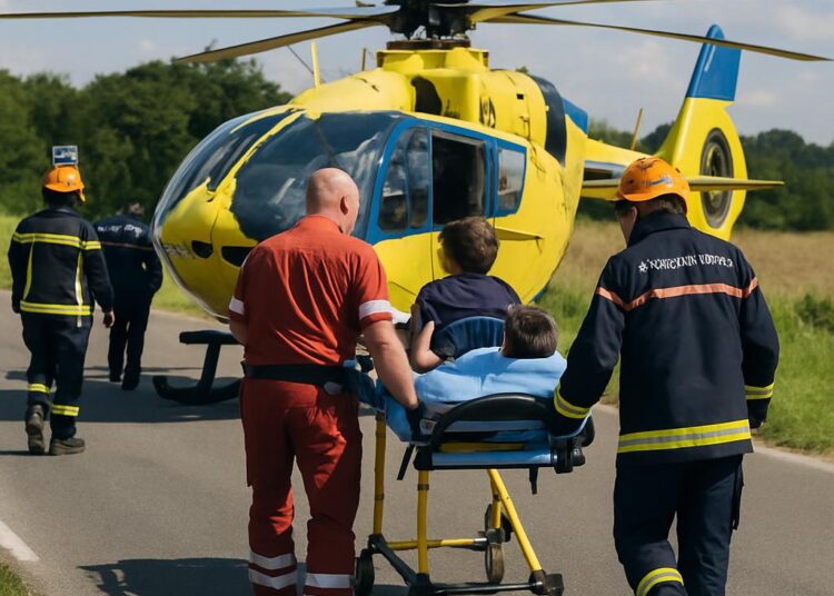 Accident grave à Auch : un garçon transporté par hélicoptère vers Toulouse