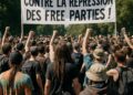 Des centaines de partisans des "free parties" protestent contre une loi visant à durcir la répression.