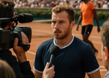 Hugo Gaston évoque son match contre Gaël Monfils à Roland-Garros 2026.