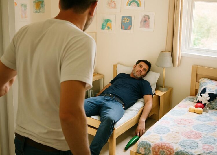 Lors de la feria à Nîmes, un père trouve un homme saoul dans la chambre des enfants.