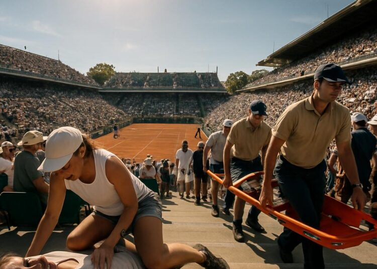 Roland-Garros 2026 : canicule extrême, malaises et évacuations en série.