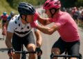 Un cycliste écarté du Giro pour avoir asséné un coup de tête à un adversaire.