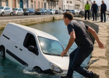 Un conducteur s'échappe d'une camionnette tombée dans le canal de Sète.