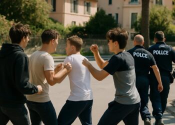 Six adolescents, dont un mineur, placés en garde à vue suite à une rixe à Menton.