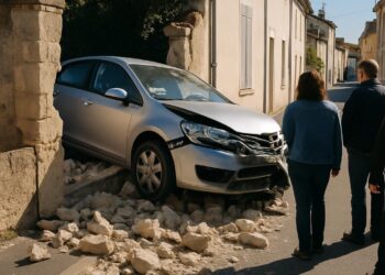 Un conducteur rate un virage à Agen et détruit un mur en ville.