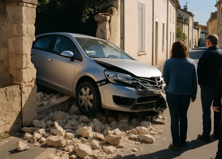 Un conducteur rate un virage à Agen et détruit un mur en ville.